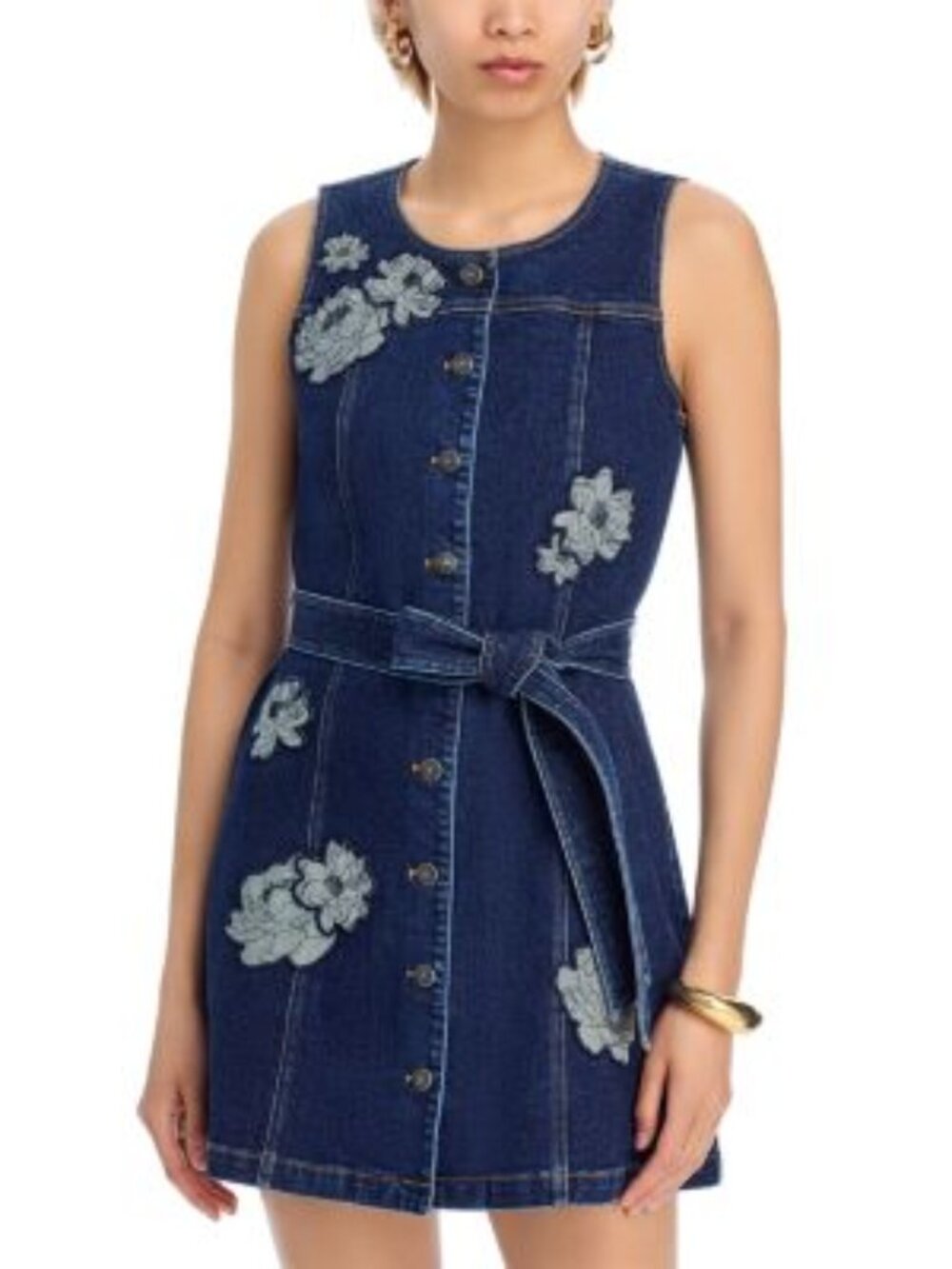Cinq a Sept - Floral Denim Mars Dress